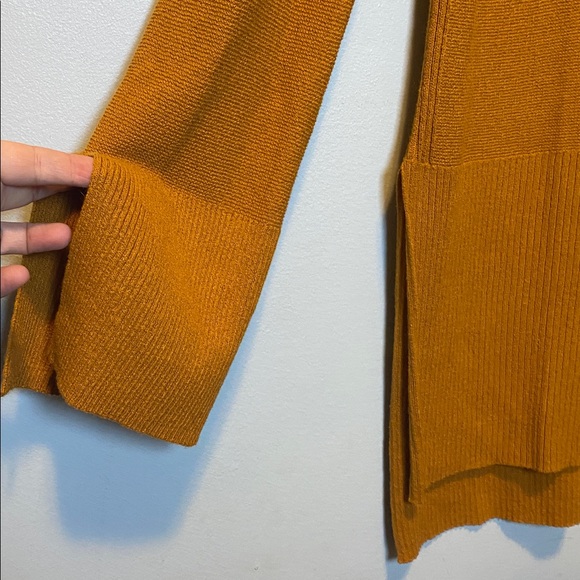 Free People Criss Cross Tunic Sweater Women’s Medium Ginger Root Linen Blend Top - Picture 6 of 15